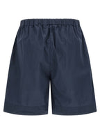 XACUS Blue Cotton Bermuda Shorts