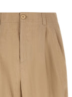 Jacquemus Beige Linen Bermuda Shorts
