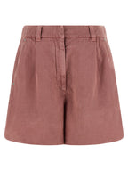 Brunello Cucinelli Multicolor Cotton Bermuda Shorts