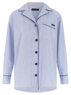 Dolce & Gabbana Blue Cotton Blouse