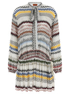 Missoni White Viscose Short Dress