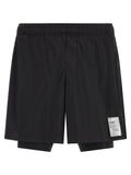 SATISFY Black Nylon Bermuda Shorts