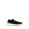 Black Cotton Athletic Sneakers