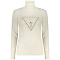 Weiß Viskose Damen Strickpullover