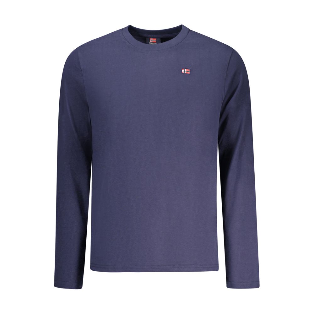 Blue Cotton Men's T-Shirt
