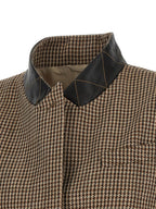 Brunello Cucinelli Beige Virgin Wool Sleeveless Jacket