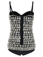Dolce & Gabbana Silver Polyamide Bodysuit