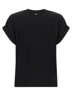 Victoria Beckham Black Cotton T-Shirt