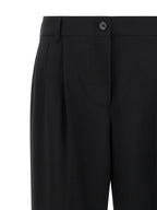Dolce & Gabbana Black Virgin Wool Casual Pants