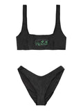 ROTATE BIRGER CHRISTENSEN Black Polyester Bikini