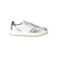 Weiße Polyurethan-Sneaker für Damen