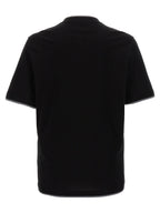 Brunello Cucinelli Black Cotton T-Shirt