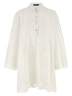 Dolce & Gabbana White Cotton Short Dress