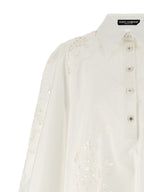Dolce & Gabbana White Cotton Short Dress