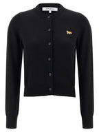 Maison Kitsuné Black Virgin Wool Cardigan