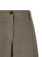 Brunello Cucinelli Bicolor Linen Bermuda Shorts