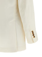Brunello Cucinelli White Silk Blazer