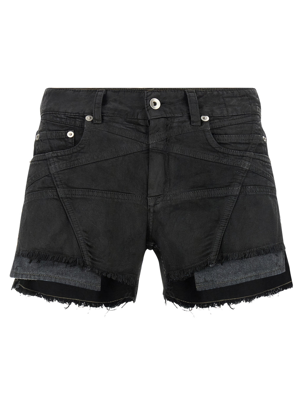 DRKSHDW Black Cotton Bermuda Shorts