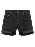 DRKSHDW Black Cotton Bermuda Shorts