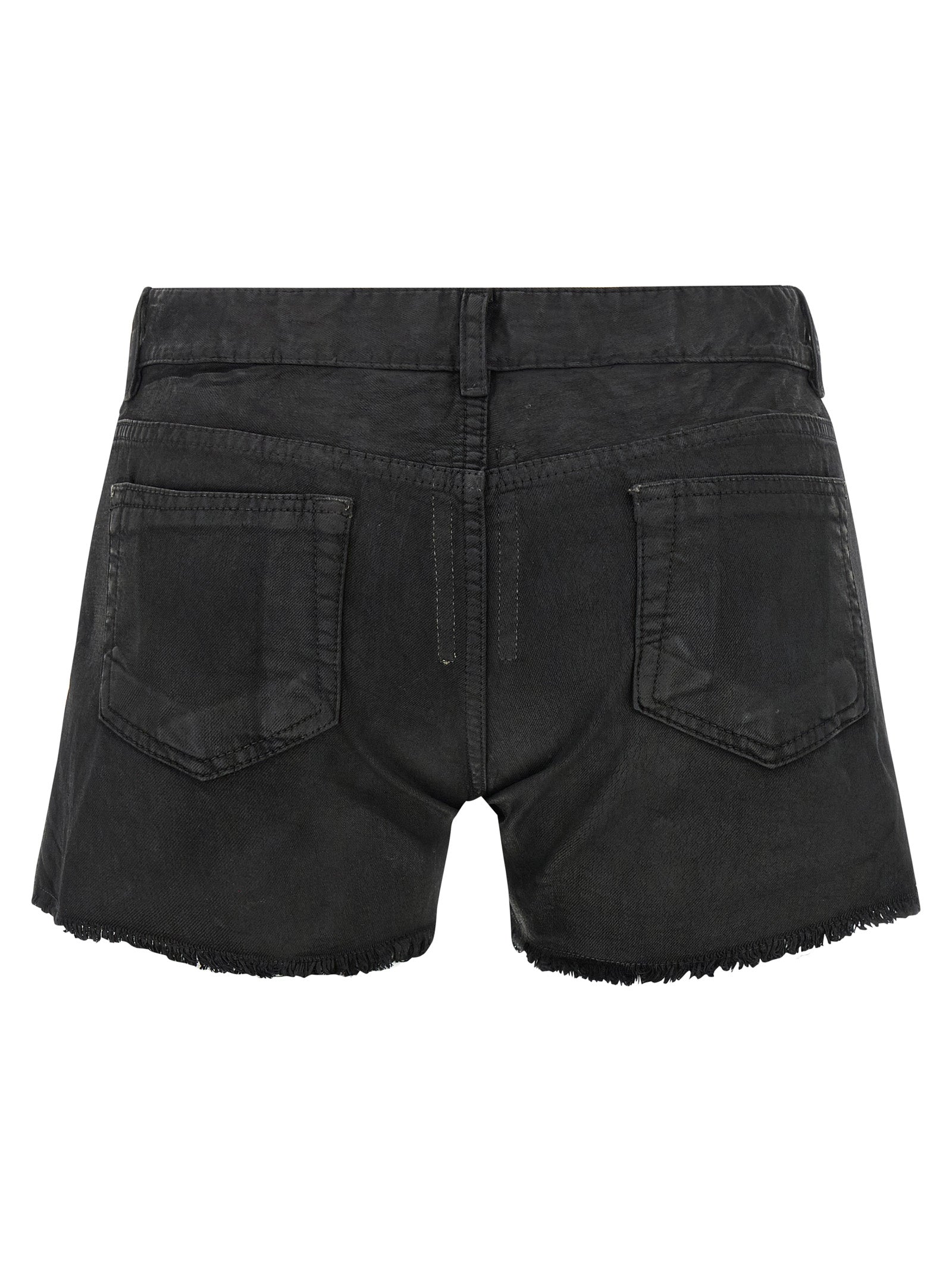 DRKSHDW Black Cotton Bermuda Shorts