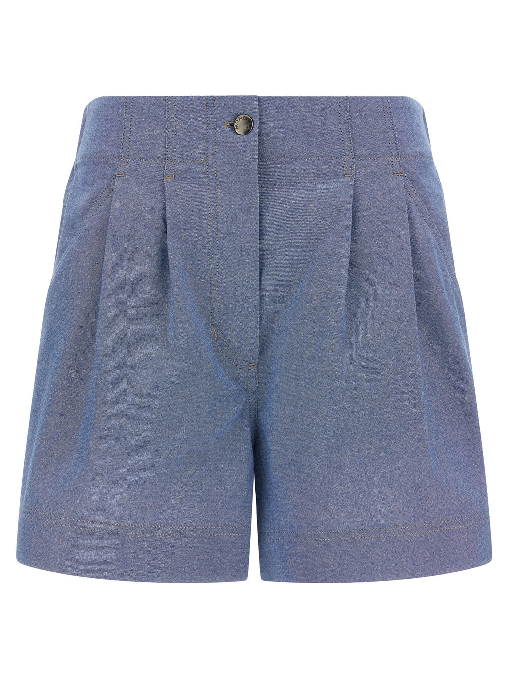 Bermuda-Shorts aus blauer Baumwolle