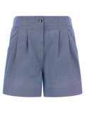 Bermuda-Shorts aus blauer Baumwolle