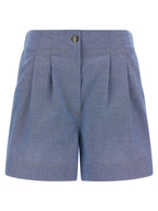 Bermuda-Shorts aus blauer Baumwolle