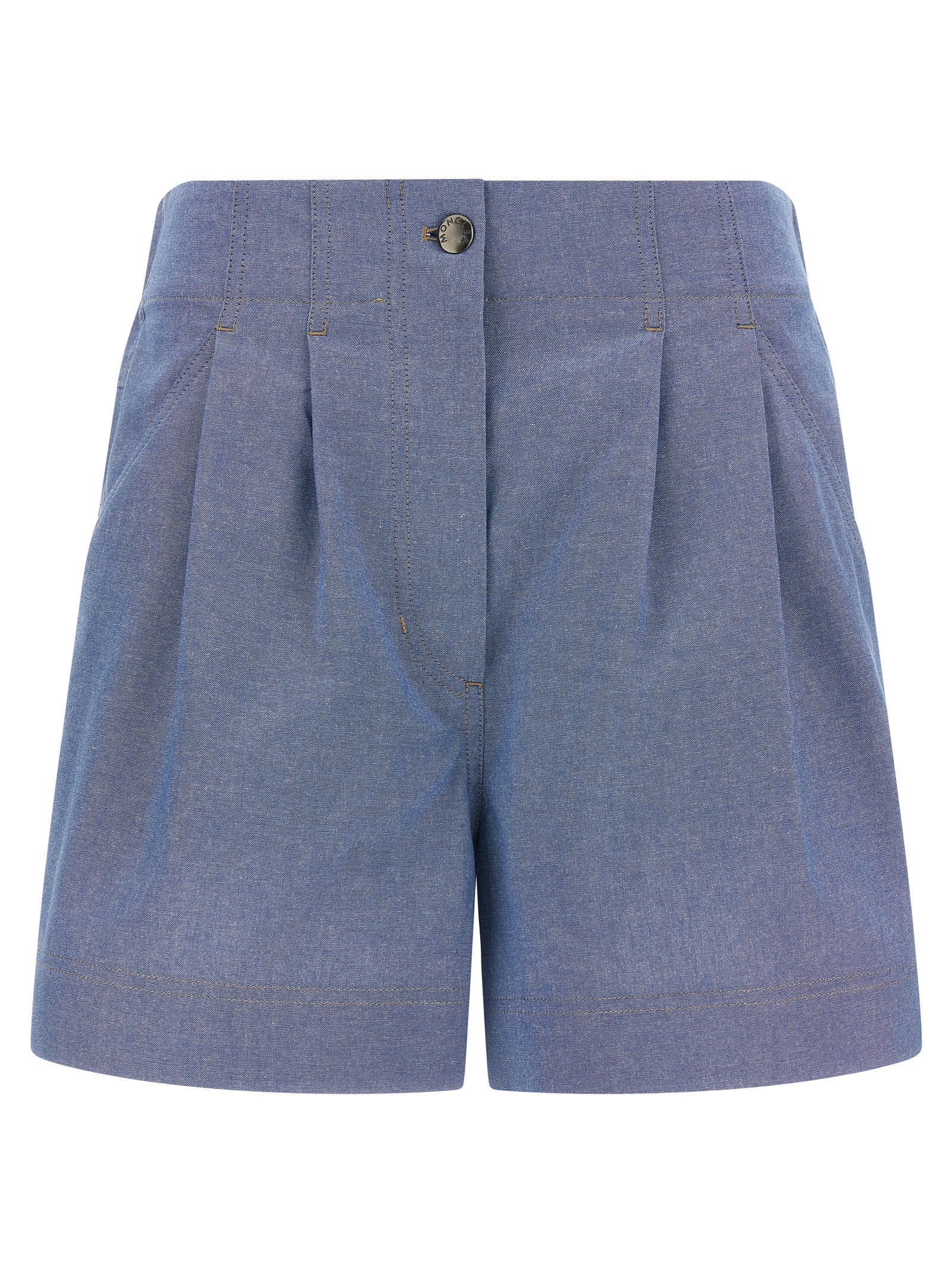 Bermuda-Shorts aus blauer Baumwolle