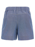 Bermuda-Shorts aus blauer Baumwolle