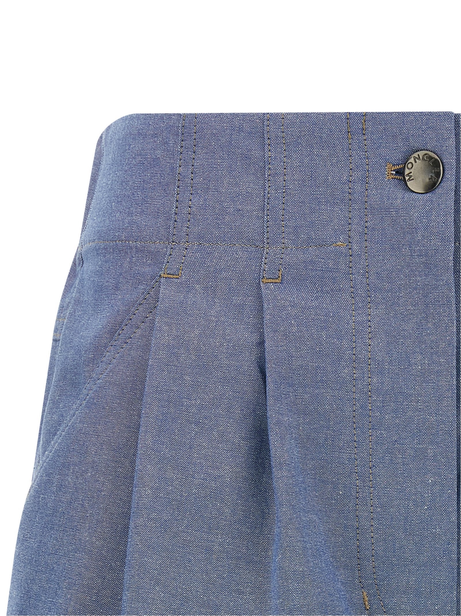 Bermuda-Shorts aus blauer Baumwolle