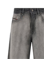 Diesel Gray Cotton Flared Jeans