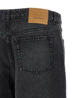 Ami Paris Black Cotton Bermuda Shorts