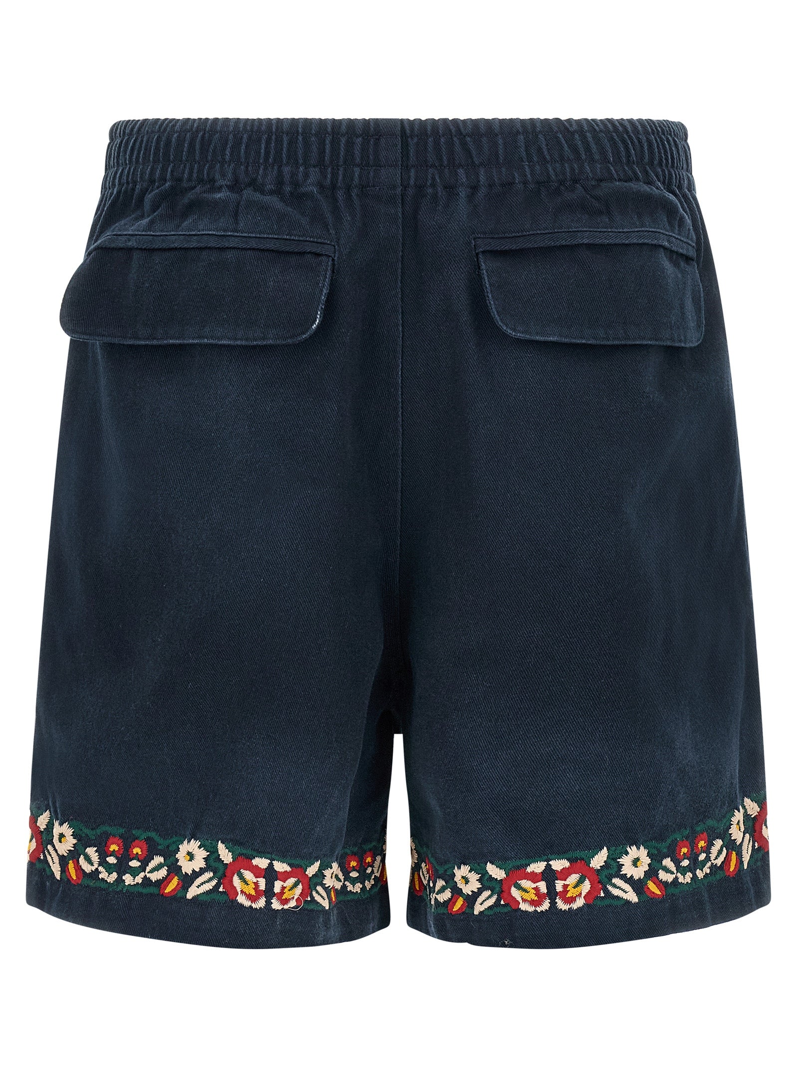 FOUND Blue Cotton Bermuda Shorts