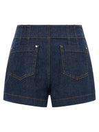 Zimmermann Blue Cotton Bermuda Shorts