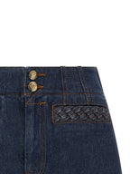 Zimmermann Blue Cotton Bermuda Shorts
