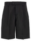 MFPEN Black Wool Bermuda Shorts
