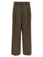 SSSTEIN Brown Wool Casual Pants