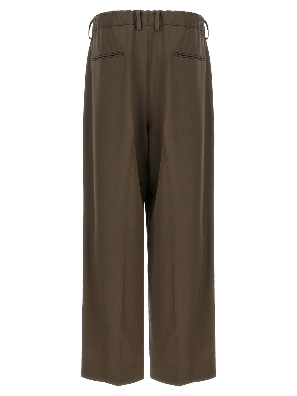 SSSTEIN Brown Wool Casual Pants