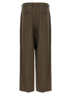 SSSTEIN Brown Wool Casual Pants