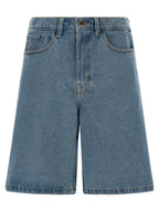 Vans Blue Cotton Bermuda Shorts
