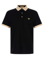 Valentino Garavani Bicolor Cotton Polo Shirt