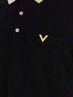Valentino Garavani Bicolor Cotton Polo Shirt
