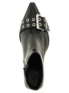 Ganni Black Polyethylene Ankle Boots