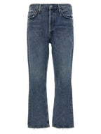 Agolde Blue Cotton Cropped Jeans