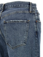 Agolde Blue Cotton Cropped Jeans