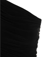 Black Polyester Short Dress