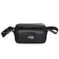 Black Leather Belt Bag