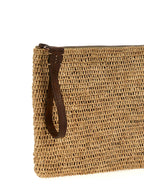 Ibeliv Beige Raffia Clutch Bag