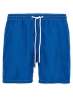 Barba Napoli Blue Polyester Swim Shorts