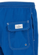 Barba Napoli Blue Polyester Swim Shorts